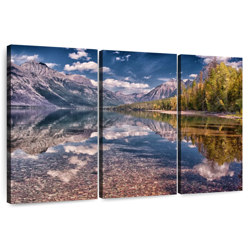 Lake McDonald Clear Waters, 20" H x 33" W