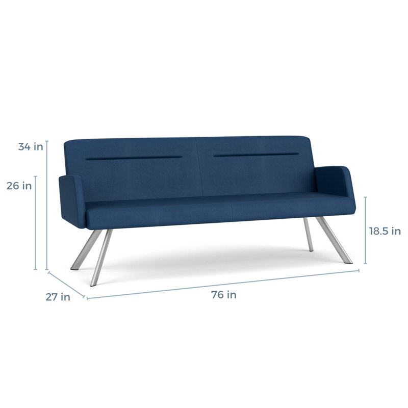 Pieds de canapé Willow, Argent argent, Patriot Plus Blue Ridge - vinyle, Yes