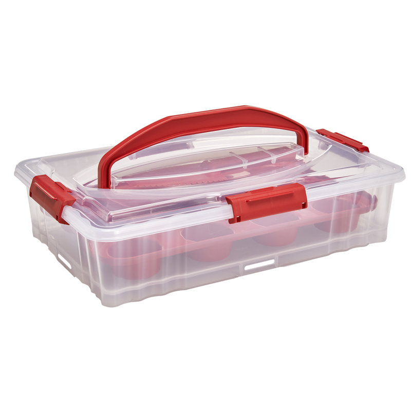  Buddeez Rectangular Cake and Cupcake Carrier 