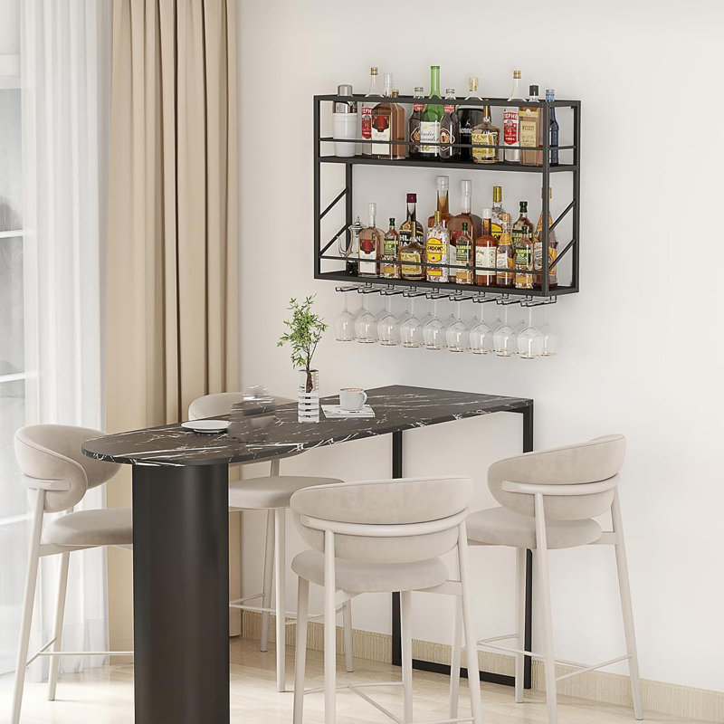 Metal Bar Rack And Glass Rack