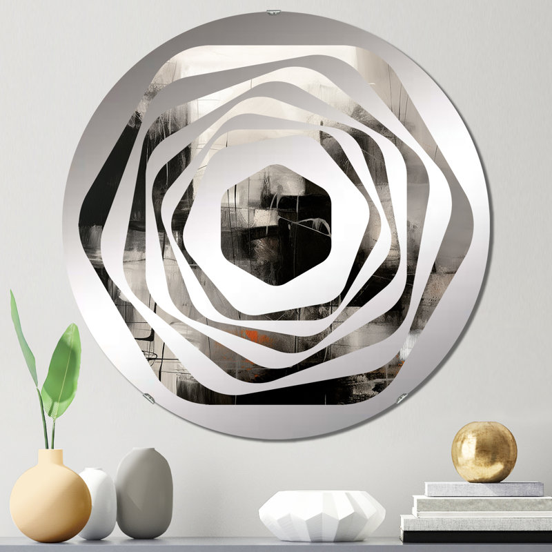 Geore - Miroir décoratif Amorphe, 23,6 po x 23,6 po