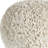 20" Cream Cotton Tufted Round Geometric Pouf Ottoman