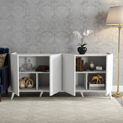 Console de divertissement moderne à 4 portes 71 po Elysian