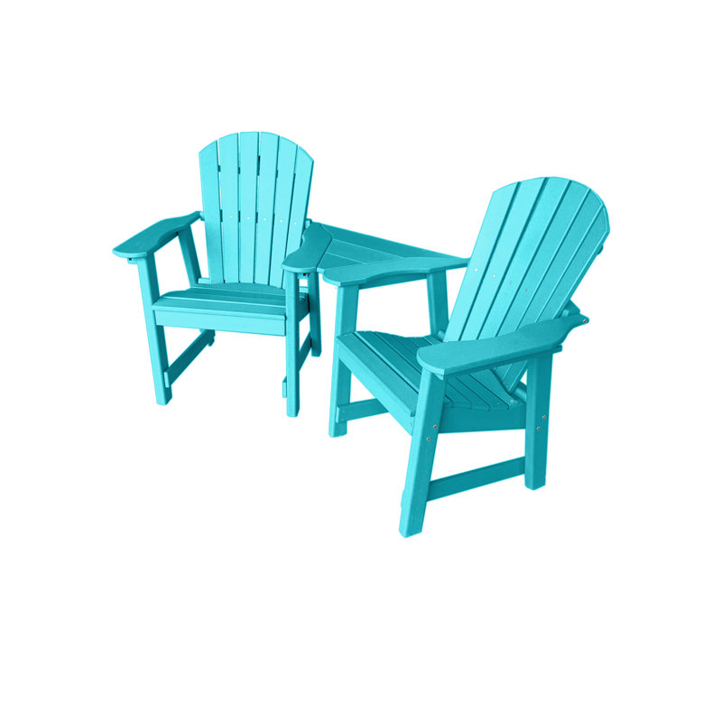 Kleinman 2-Chair Dining Table Settee, Teal