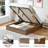 Wooden Platform Bed Frame with Lift Up Storage, Queen, Taupe-233056689-204592589