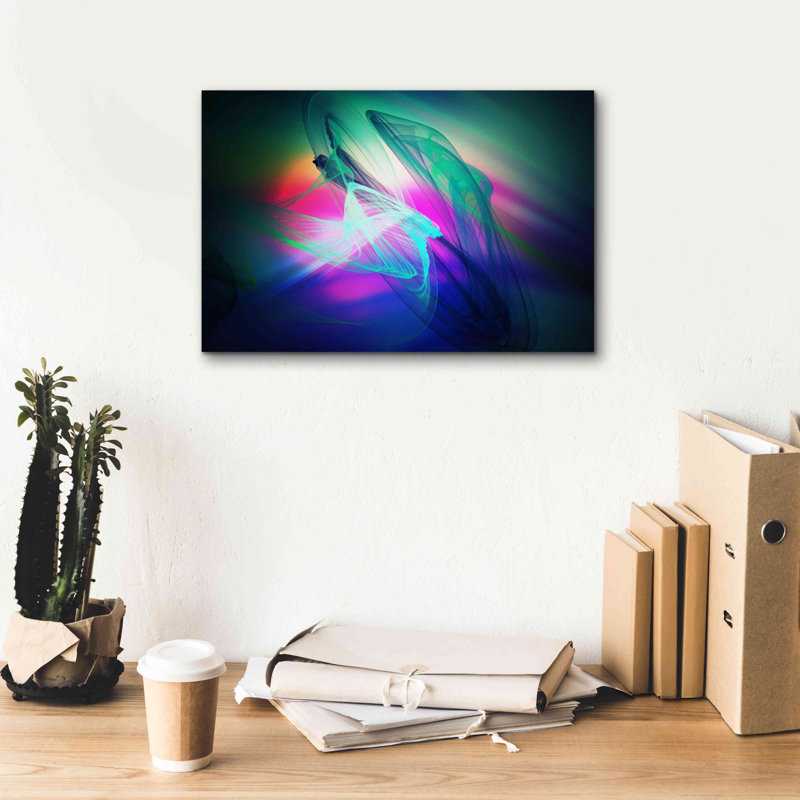 'Colour In The Lines 34' by Irena Orlov, Giclee Canvas Wall Art, 18"x12", 12" H x 18" W x 0.75" D