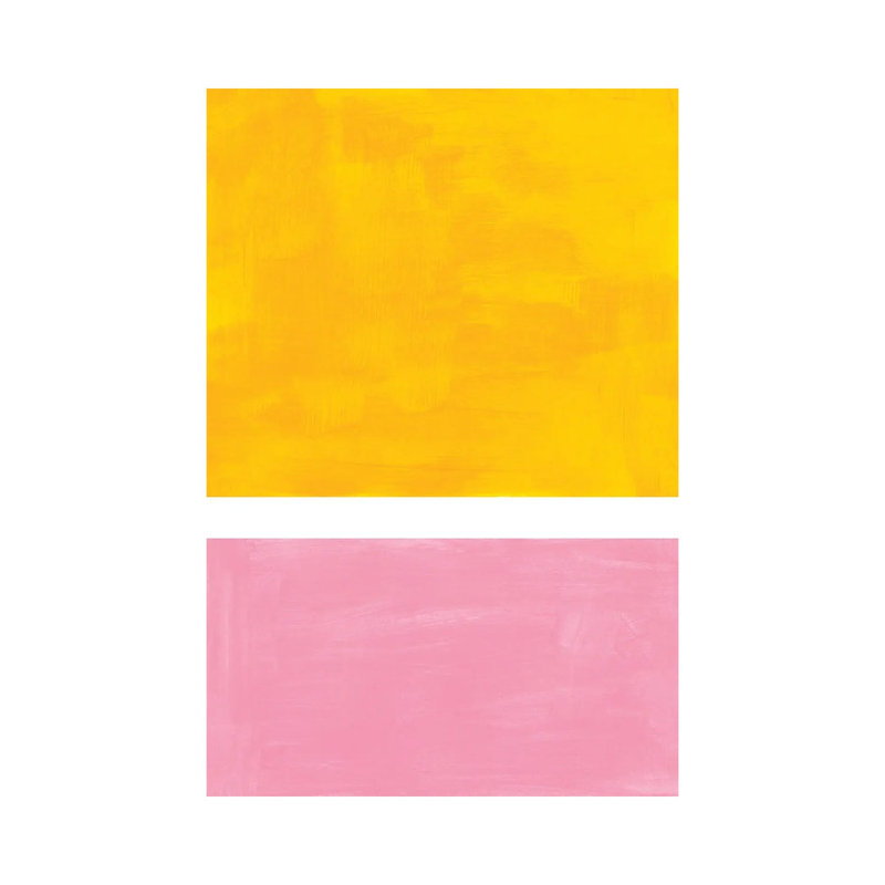 Yellow Pink Rothko Remake by EnShape - Wrapped Canvas Painting, 20.32 cm H x 30.48 cm W