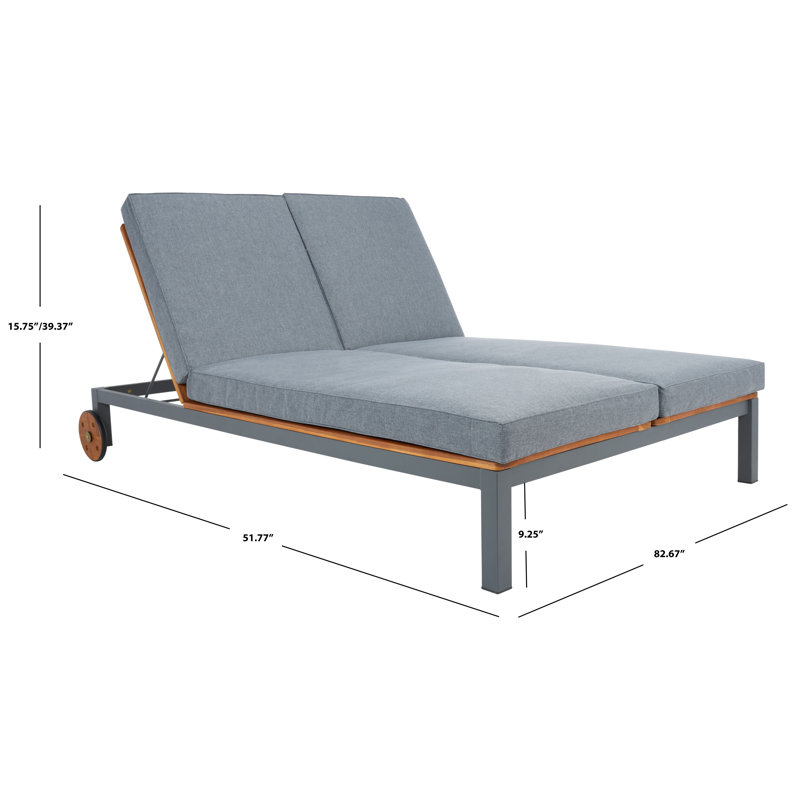 Outdoor Lounge Chair, Gray