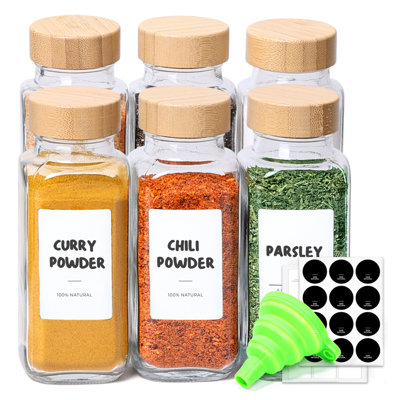Spice Jars with Adjustable Racks