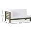 Banc de coin gauche avec coussin-660478378