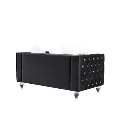 Comfortable Two-Seat Sofa with Plush Cushions and Stylish Design for Relaxation