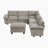 Snyder 110.5" Modern & Contemporary Sectional Sofa - Chenille Modular Sectional Sofa with Durable Plywood Construction and Supportive Foam & Pocket Coils-331946391-309874765