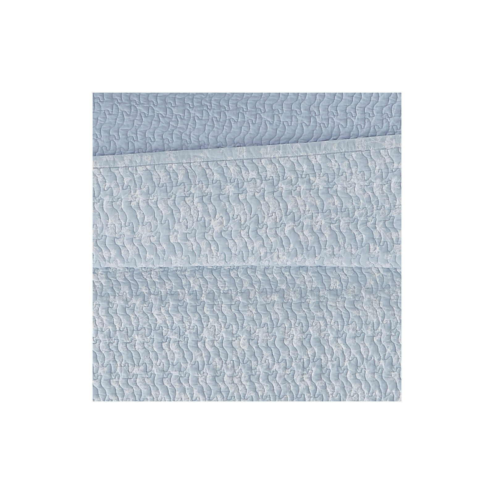 Shelese Blue Standard Cotton Quilt Set, King Quilt + 2 King Pillow Shams