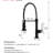 Modern Kitchen Sink Faucet With Pull Down - Ceramic Cartridge, , Stable Water Flow And Temperature Commercial , No Leaks, Cartridge