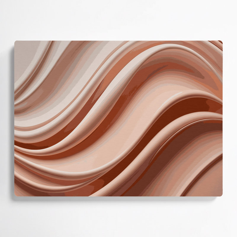 Gradient Abstract 73, art mural en métal brun, H 11 po x l 14 po