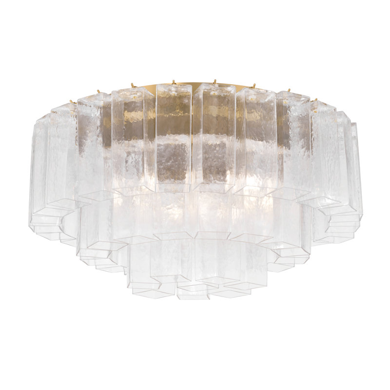 Plafonnier encastré 7 lumières Torvento, Clair