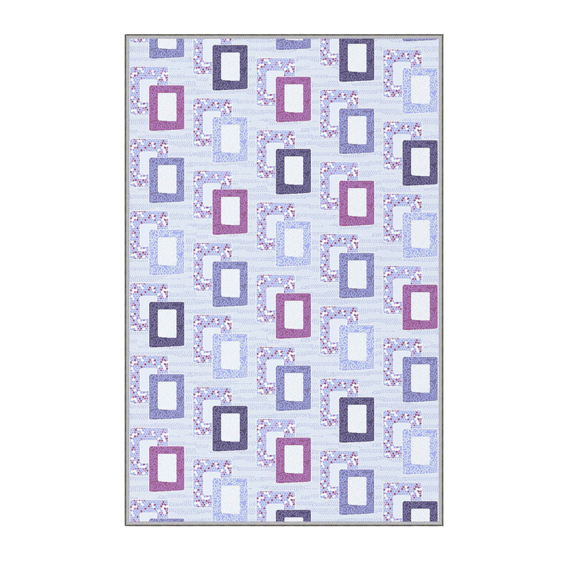 Tapis de couloir élégant 2,6 x 4,9 pi, 100% polyester, avec une hauteur de poils de 8 mm | Pois antibactérien et antidérapant en feutre de PVC | Lavable à la machine, impression numérique 3D | Parfait pour les vestibules et les espaces de vie
