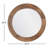 Marcellius Wood Round Wall Mirror