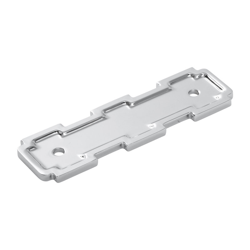 Coventry Collection Pull Backplate - 5-1/16" Center to Center Cabinet Pull Chrome - Transitional Hardware for Drawers & Cabinets