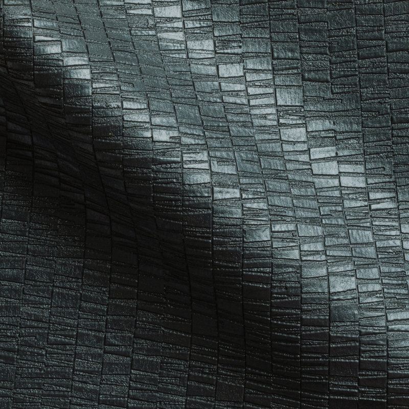 3' L x 54" W Textured Wallpaper Roll, Indigo/Dark Blue/Black
