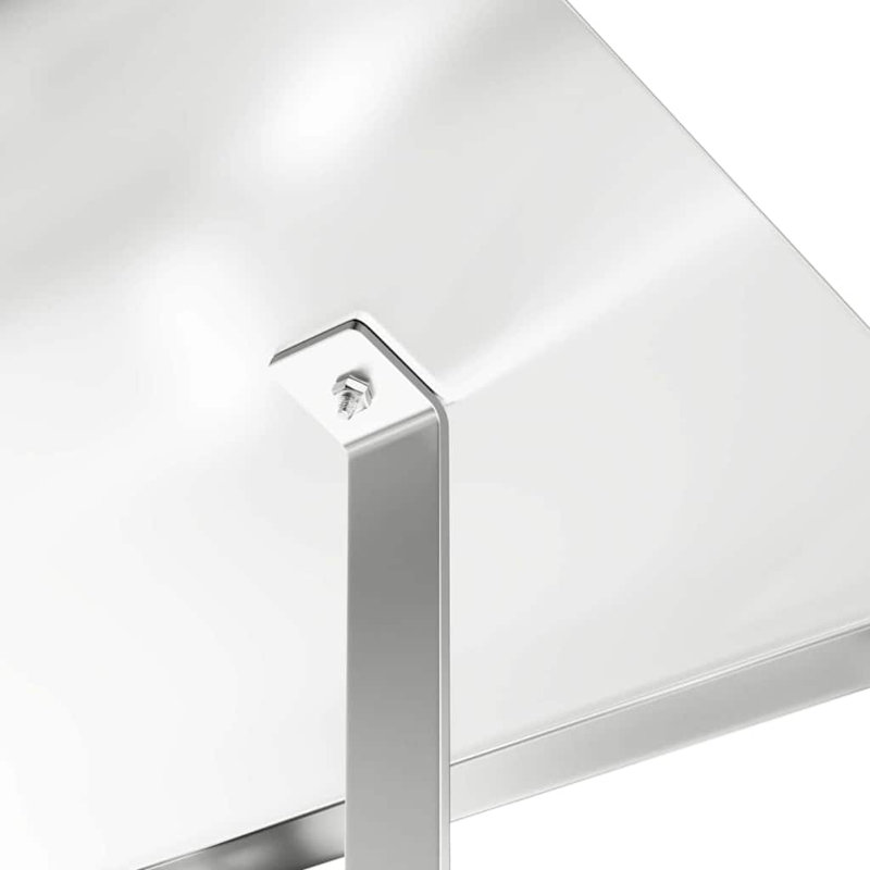 Chimney Hood Silver Stainless Steel, 37cm H x 50cm W x 60cm D
