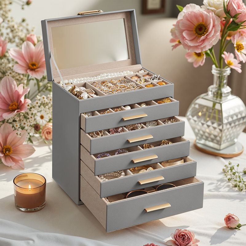 Jewellery Box +, Gray and Gold