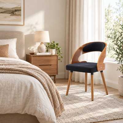 Upholstered Dining Chair With Wooden Frame