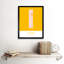 Ilford City Map Ilford Yellow - Single Picture Frame Typography