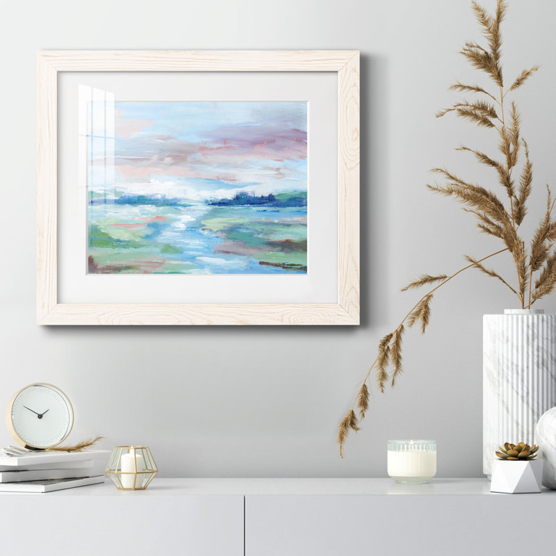 Field of Dreams - Peinture encadrée, Cadre blanc, H 20 po x l 17 po x P 1,5 po