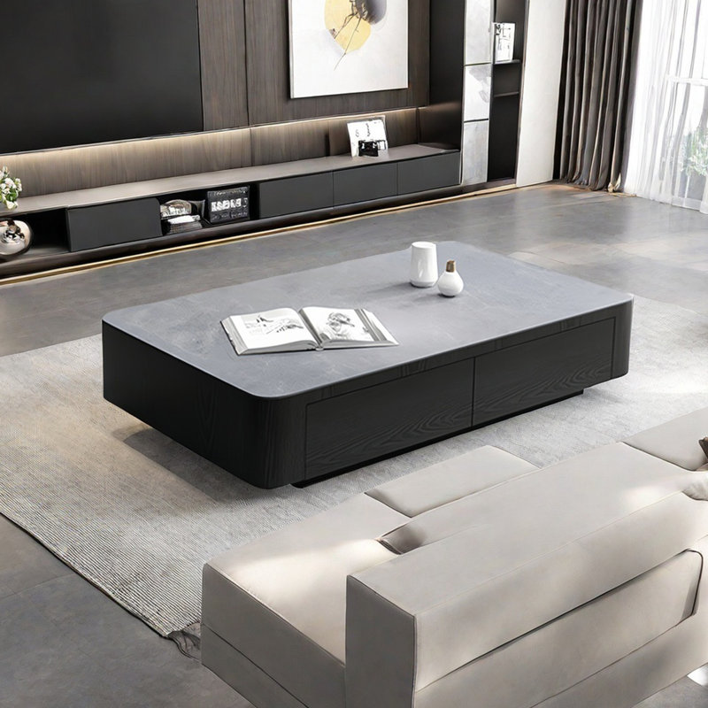 Table basse carrée simple et créative, H 14,2 po x L 47,2 po x l 23,6 po