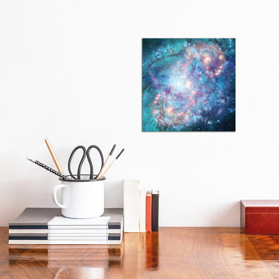 Abstract Galaxy 1 Piece Wrapped Canvas Painting