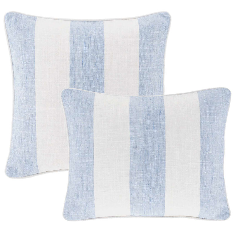 Housse de coussin intérieur / extérieur en polyester / mélange de polyester, Bleu