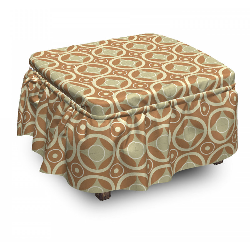 Housse pour repose-pieds en cercle contrast