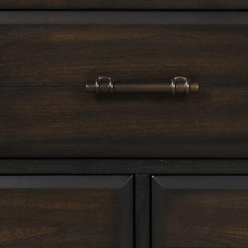 Commode 9 tiroirs, Acajou