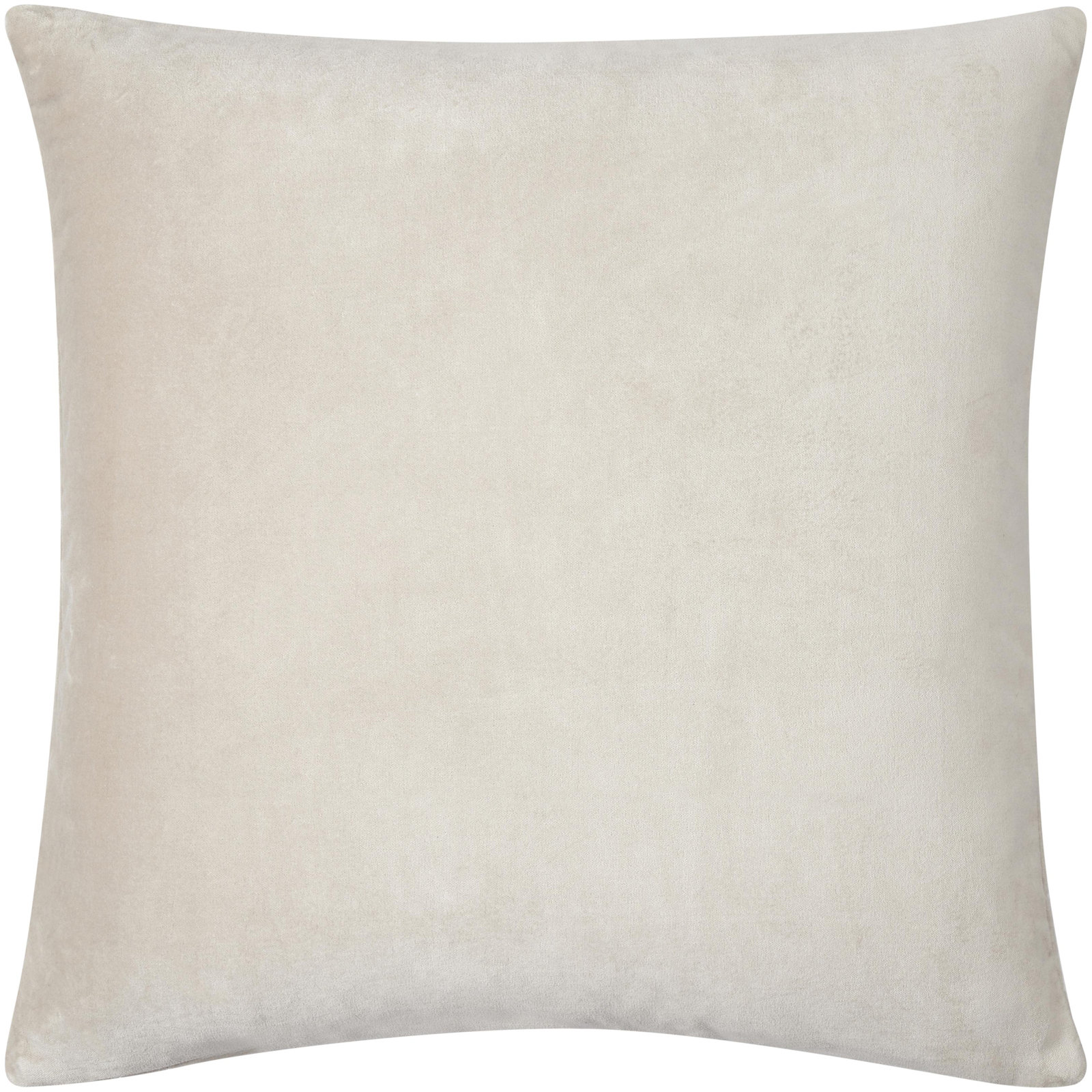 Beirne Throw Pillow, 22" x 22", Polyester/Polyfill, Light Beige