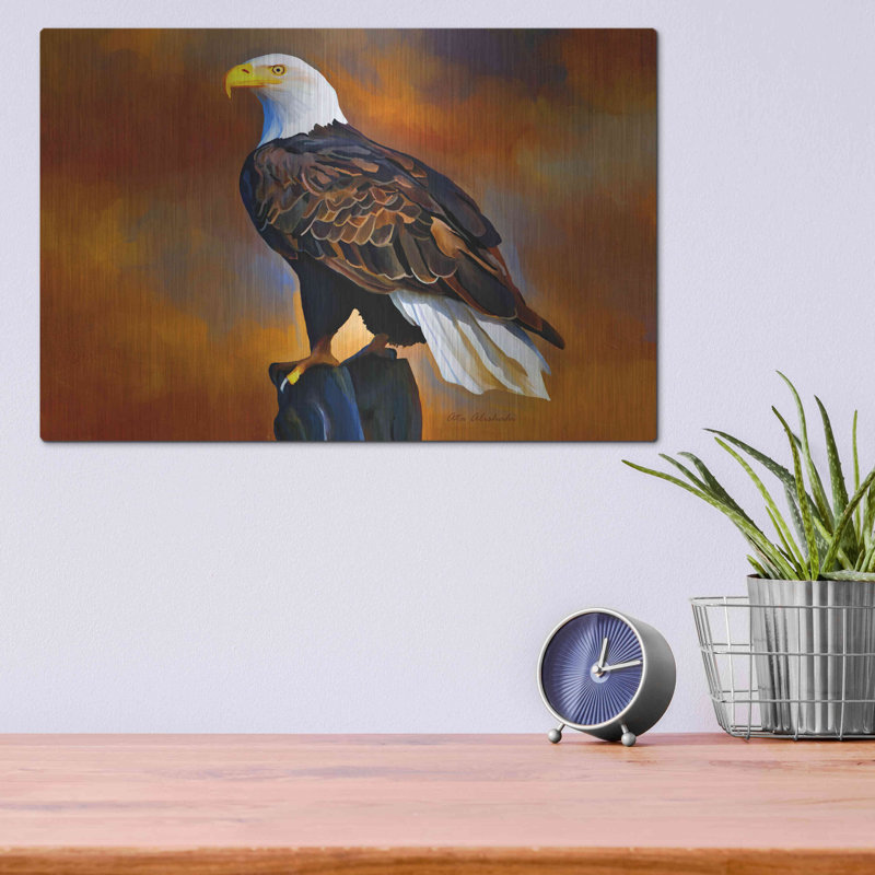 «The Eagle» par Ata Alishahi - impression sans cadre sur métal, H 16 po x l 12 po x P 0,13 po