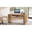 Bureau cannelé en bois massif l 60 po William avec gestion des câbles et prises de courant-2067079405