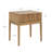 Carrera Fluted Wooden Nightstand with 1 Drawer-408870791