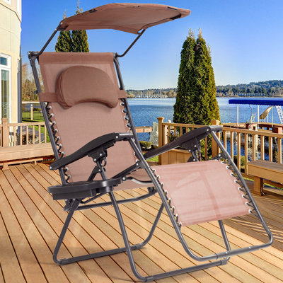 Chaise longue simple inclinable 29 po Kalobe