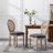 Jonsson French Style Solid Wood Frame Linen Fabric Rattan Back Dining Chair,Side Chairs,Kitchen Chairs,Upholstered dining room chair,dinning chair,kitchen chair-929875208