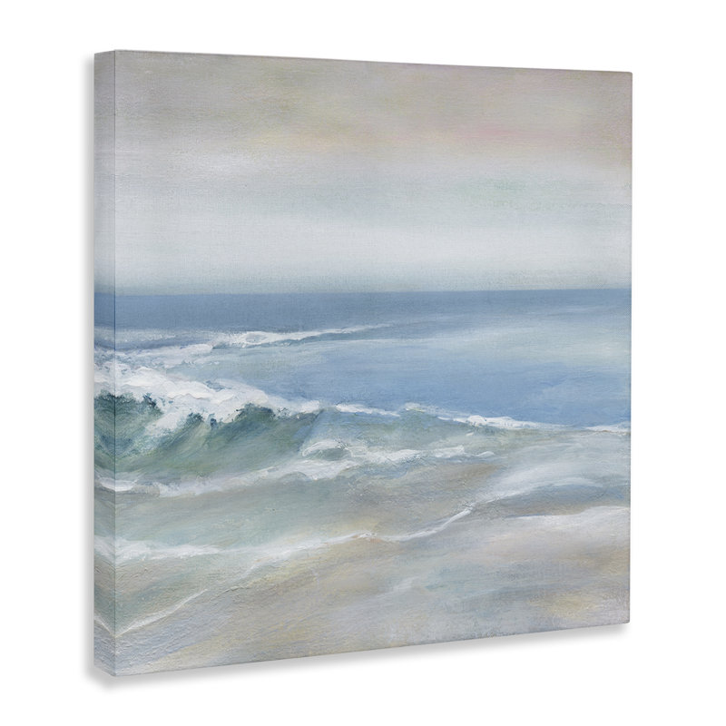 «Cresting Waves Near Shore», art mural sur toile par Carol Robinson, H 30 po x l 30 po