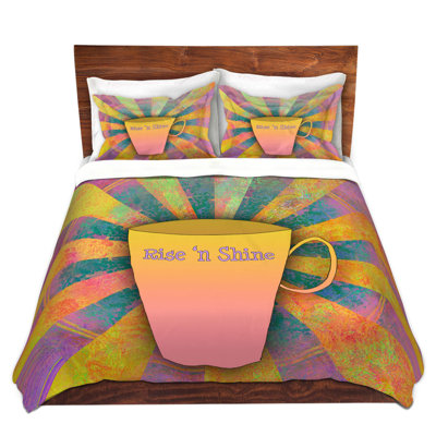 Ensembles de housses de couette DiaNoche en microfibre par China Carnella - Coffee Rise n Shine