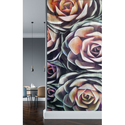 Panneau mural Fall Succulents L 8 pi x l 45 po