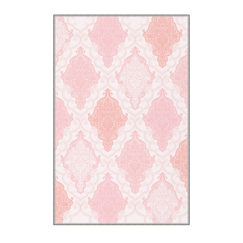 Stylish Hall Carpet 2.6 x 4.9 Feet, 100% Polyester with 8 mm Pile Height | Antibacterial, Non-Slip PVC Felt Dot Underside | Machine Washable, 3D Digital Printing | Perfect for Home Entryways & Living Spaces