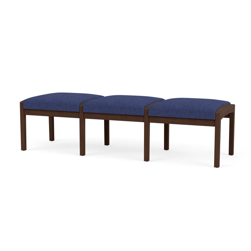 Banc en bois 3 places Lenox, Noyer Riftwood, Amiral Archetype