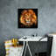 «Epic Graffiti» «Lion Portrait» par Kajenna, art mural sur toile 18 po x 18 po