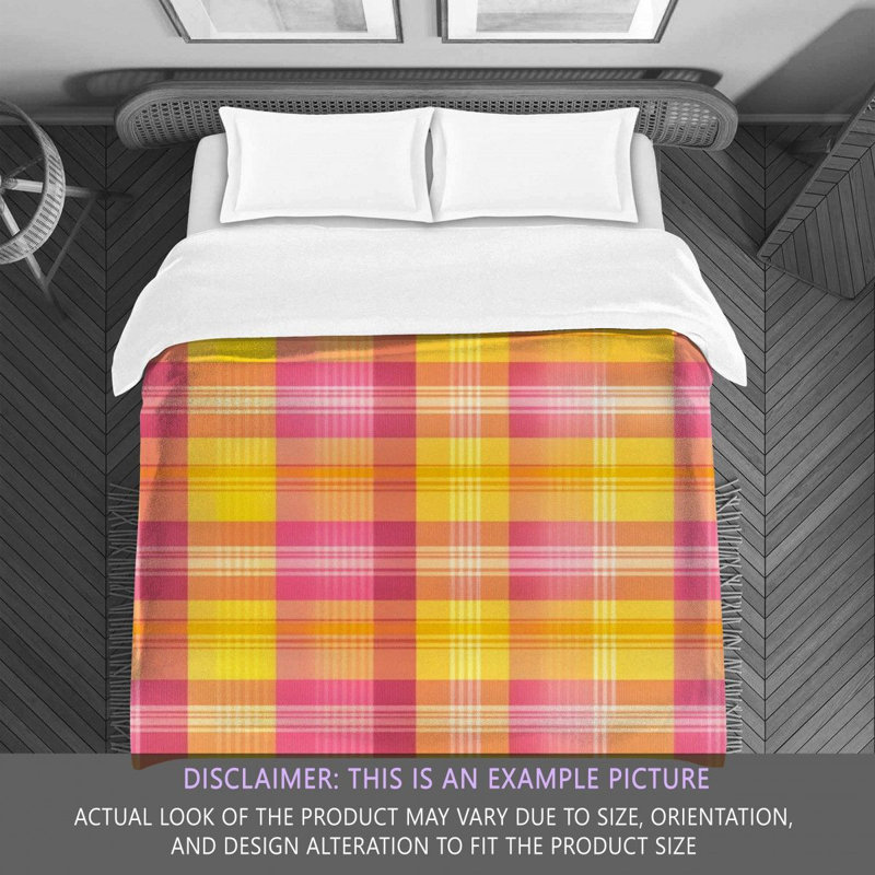 Polyester Plaid Comforter, King Comforter