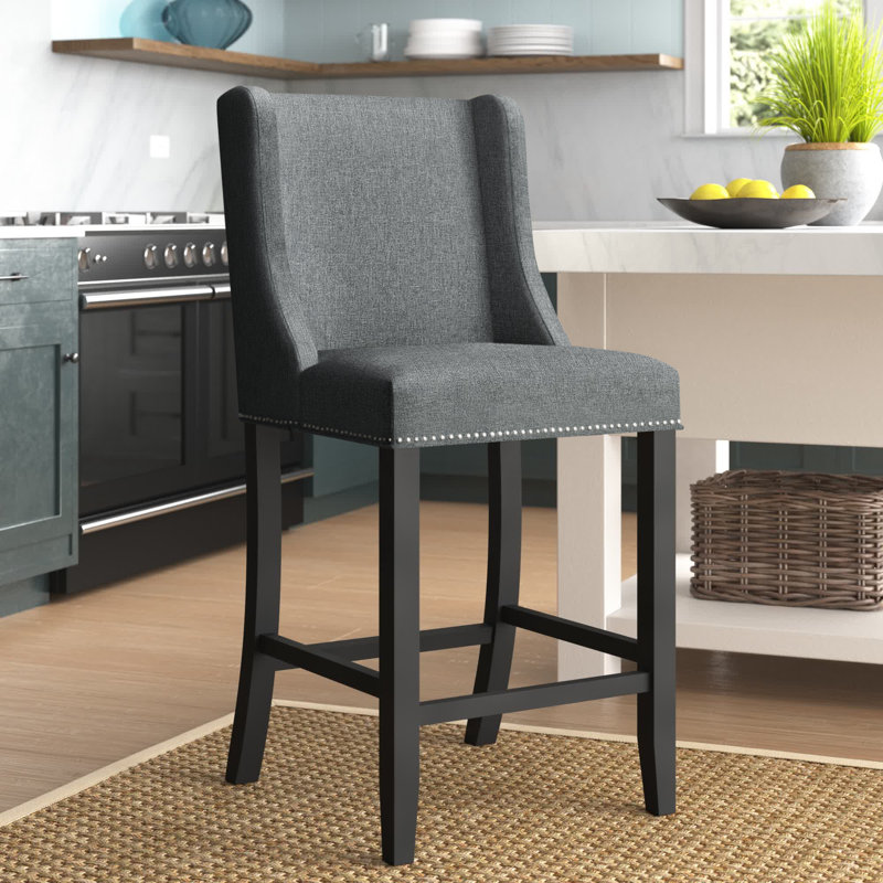 Tabouret de bar Modway Baron, Gris, Tabouret de bar (siège d’une hauteur de 30,5 po), 1