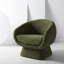 Fauteuil demi-tonneau en polyester 30,7 po Genata-731110787