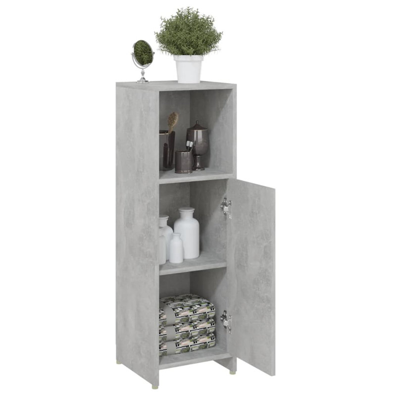 Avroham Freestanding Bathroom Cabinet, Concrete Grey